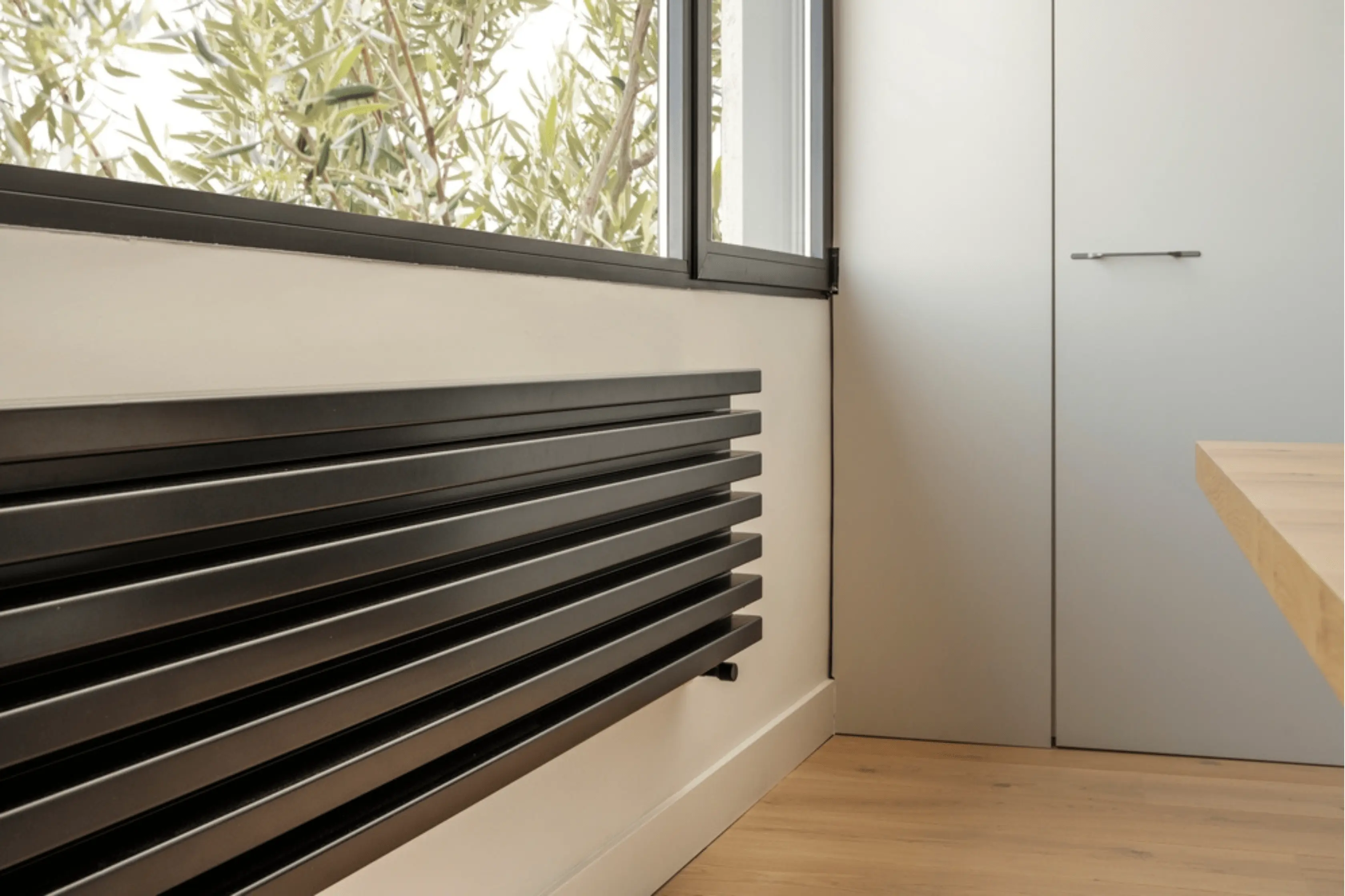 Modern Electric Styled Radiator In A Home Space